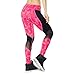 Women's Athletic Fashion Print Legging with Breathable Mesh Panels