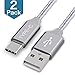 USB Type C Cable,USB C to USB A Charger 3.3ft（2Pack）Nylon Braided Fast Charging Cord for samsung Galaxy S9 Note 8 S8 Plus,LG V30 V20 G5 G6,Pixel,Nexus 5X/6P,Nintendo Switch,Moto Z2,OnePlus 5 3T(Grey)