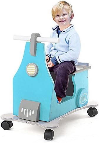 Labebe 1-3 Years Baby Activity Walker Ride on Toy with Small Storage Blue