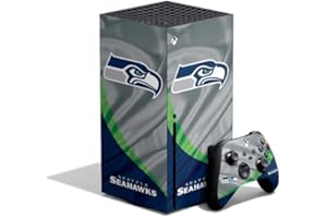 Skinit Decal Gaming Skin Compatible with Xbox Series X Bundle - Officially Licensed NFL Seattle Seahawks Design
