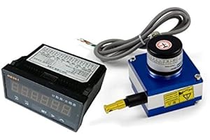 CALT 2000mm Stroke Linear Pull Sensor Pushpull output ABZ 3 signals with 6 Digit Digital Meter Counter Display