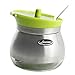 Newness Clear Glass, Stainless Steel and Plastic Sugar Bowl with Lid and Sugar Spoon for Home and Kitchen, 9.4 Ounces(280 Milliliter), Green