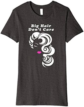 Womens Simply Elegant: Big Hair, Don't Care T-Shirt XL Dark Heather
