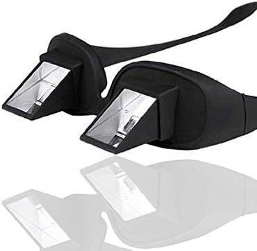 HXSM Non-Magnetic Prism Glasses Horizontal Glasses Lazy Spectacles Lie Down for Reading/Watching TV,Horizontal Lazy Glasses High Definition Glasses