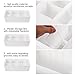 Adjustable Kitchen Drawer Organizer Storage Box Dividers for Jewelry Cabinet Junk Desk Drawer Dividers Organizers Containers, Single Row 2 Sets + Double Rows 2 Sets, White