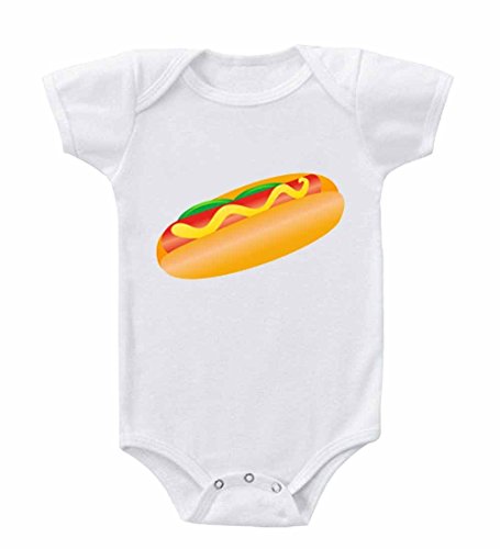 Delicious Hot Dog Infant Toddler Baby Cotton Bodysuit One Piece