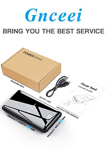 Portable Charger Wireless Power Bank 25000mAh - High Capacity with LCD Digital Display,3 USB Output & Dual Input External Battery Pack Compatible Smart Phones,Android Phones,Tablet and More