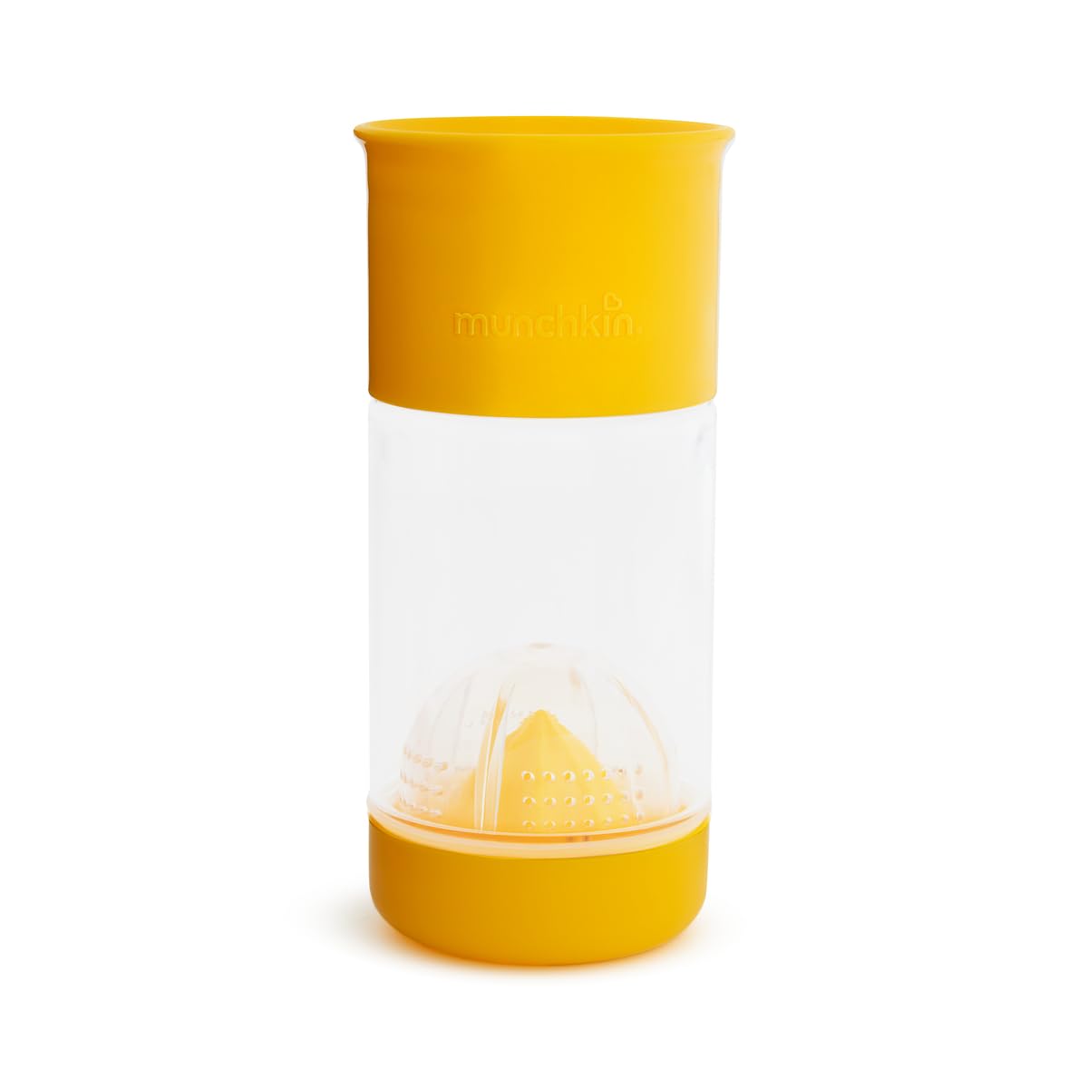 Munchkin Miracle 360 Fruit Infuser Sippy Cup, 14 oz/414 ml, Yellow