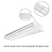 ANTLUX 2FT LED Wraparound Flush Mount LED Garage Lights, 20W 2400LM, 4000K Neutral White, 2 Foot LED Wrap Light, Integrated Linear Ceiling Lighting Fixture for Kitchen, Laundry, Workshop, Closet