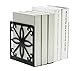 NEUN WELTEN Classics Book Ends for Shelves in Large and Wide Size 7.5