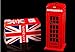 BeeSpring Red Phone Booth Delicate Britain Metal Alloy Money Coin Spare Change Piggy London Street Red Telephone Booth Bank Souvenir Model Box Jar Piggy Bank Red Phone Booth Box Moneybox-5.5