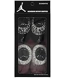 New Nike Jordan Jumpman 23 Baby Booties, Black Gray White, 0-6 Month, 2 Pair.