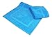 SALBAKOS 100% Turkish Cotton Bath Mat Set 2-Piece - 20x34 inch, Premium Quality Hotel & Spa Collection, Soft, Absorbent, Long Lasting, Durable Bathroom Rugs (Aqua, 2 Bath Mats)