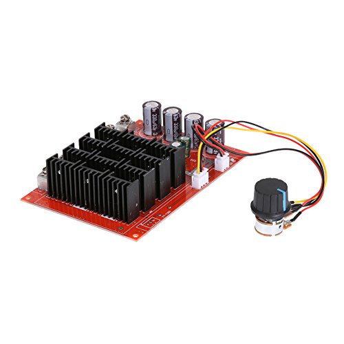 Alloet DC9-50V DC Motor Speed Control Board 3600W 60A with Switch Extension Cord