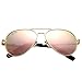 Pro Acme Polarized Aviator Kids Sunglasses for Girls Boys, Petite Aviator Frame for Small Face Juniors, 52MM