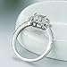 Yuren New 925 Silver White Sapphire Birthstone Engagement Wedding Jewelry Ring Sz 6-10 (US Code 7)