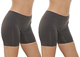 2 Pack Women's Seamless Stretch Yoga Exercise Shorts