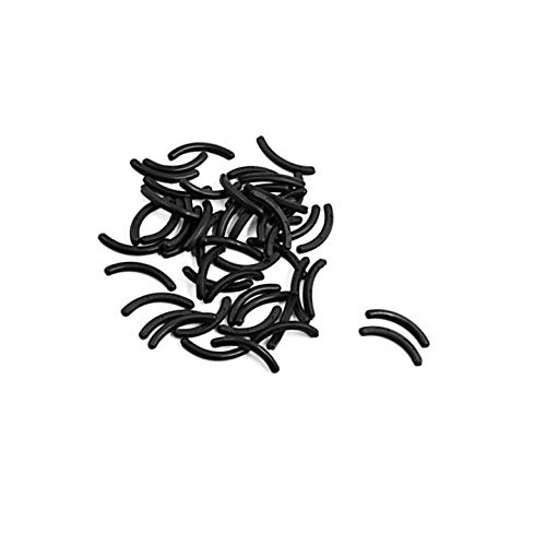 100 pcs Black Soft Rubber Ladies Cosmetic Makeup Eyelash Curler Refill Replace Pads