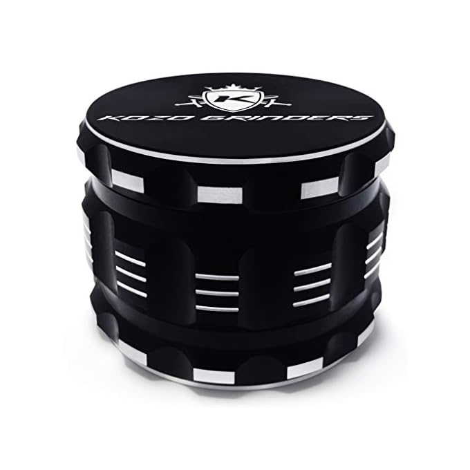 [Upgraded Version] Best Herb Grinder By Kozo Grinders. Large 4 Piece, 2