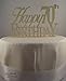 All About Details Happy 70th birthday Cake Topper,1pc, 70th Birthday, Cake Decoration, Party Decor (Gold)