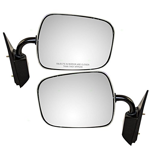 image for AUTOANDART Driver and Passenger Manual Side View Mirrors Sail Mount Ch