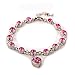 Womens Girls Love Heart Tennis Bracelet made with Swarovski Crystal,Valentine's Day Gift