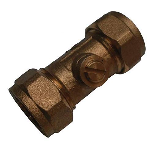 15mm Brass Isolation Valve- Economy - Bag of 10