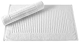 Luxury Bath Mat Towel Set - Combed Cotton Hotel and Spa Quality Bath Tub Mat Towel - Made with 100% Turkish Cotton, Set of 2 (20
