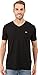 Lacoste Mens Short Sleeve Jersey Pima Reg Fit V Neck T-shirt, Black, X-Large