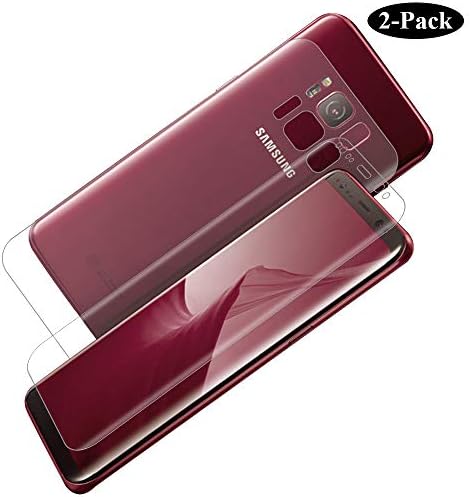 GAHOGA Galaxy S8 Plus PET Nanocomposites Screen Protector Full Coverage [Case Friendly] Front and Back Screen Protector Ultra Clear 100% Sensitivity Anti-Scratch for Galaxy S8 Plus Soft Screen Protect