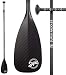 Super Paddles Pure 12K Carbon Fiber SUP Paddle - 3-Piece Adjustable Stand Up Paddle with Paddle Bag Carbon Fiber Series Elite 12K - Carbon Fiber Blade & Shaft