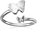 Alex and Ani Ring Wrap Butterfly Rafaelian Shiny Stackable Ring, Size 7-9
