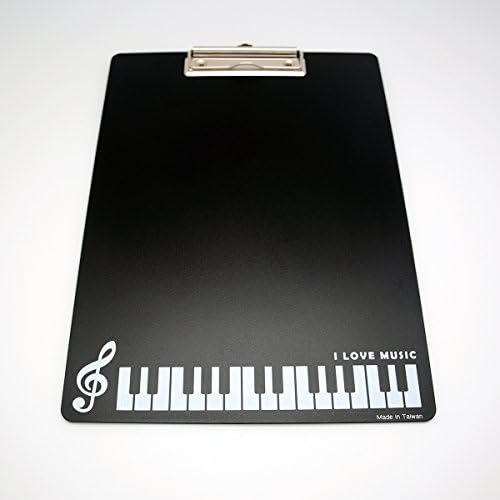 OPOCC OPOCC Musical Note Clipboard,Flat Clip,piano key Clipboard Letter Size(22.5cm x 31.5cm) (Clipboard piano key)