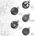 KI Store 34ct Christmas Ball Ornaments Shatterproof Christmas Decorations Tree Balls Small for Holiday Wedding Party Decoration, Tree Ornaments Hooks Included 1.57” (40mm Space Gray)