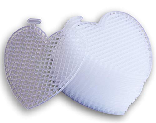 Plastic Canvas - Heart Shape - 3 Inches - 30 Pc