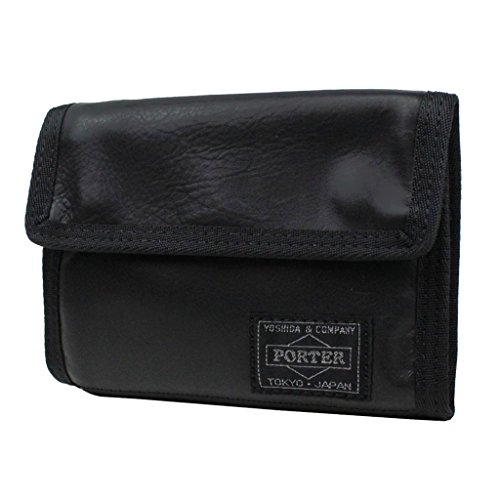 Yoshida & Co. PORTER ALOOF Bi-fold wallet 023-01084 Black