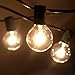G40 Globe String Lights with 27 Clear Bulbs by Kohree - UL Listed Commercial Quality String Lights with Hanging Sockets (Warm White)