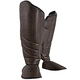 Hayabusa Kanpeki Elite 2.0 Striking Shin Guards, X-Large, Brown