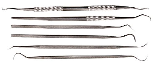 Duratool 6-Piece Dual Ended Stainless Steel Pick Set – Scriber & Probe Tool Kit