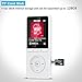 AGPTEK 16GB MP3 Player with FM Radio/Voice Recorder, 70 Hours Playback and Expandable Up to 64GB, A20WS (White)