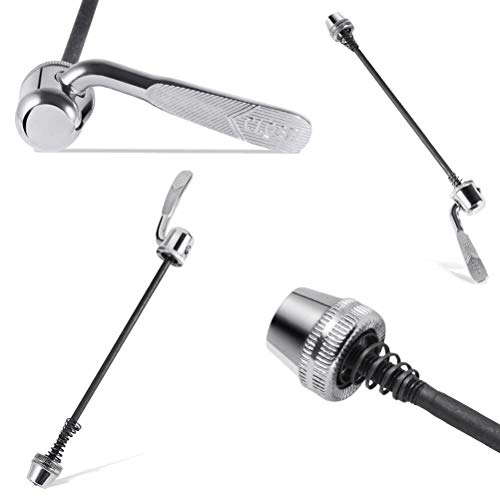 WOWOSS Bike Front Wheel Riser Block and Quick Release Rear Wheel Skewer for Indoor Bicycle Training Accessories - Thumbnail 5