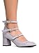 J. Adams Mimosa Mary Jane Strap Heel - Strappy Low Ankle Heel - Comfort Casual Pumps for Work Party