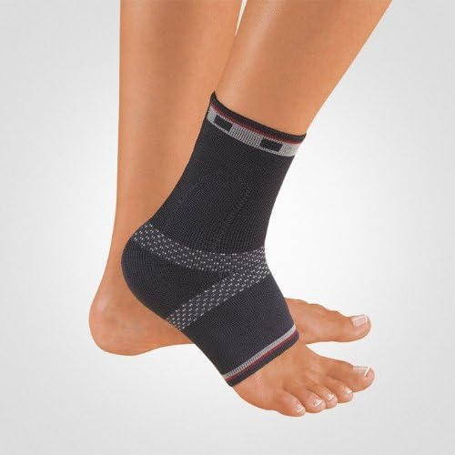 Bort TaloStabil Ankle Support w/Silicone-Medium-Silvergrey-Left