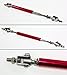 Universal Adjustable Extendable Front Bumper Lip Splitter Support Strut Rod Tie Bars- A Pair (Red)