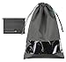 iwill CREATE PRO Portable Shoe Storage Bag for Mens Shoes, Travel Shoe Bags for Luggage Suitcase, Dustproof Shoes Pouch for Closet, Dark Gray, 10pcs
