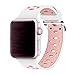 Band for Apple Watch 42mm, Guangzhi New Fashion Soft Silicone Sport Wrist Staps Band Replacement With Stainless Steel Buckle for iWatch Series 1 / 2, Sport, Edition, Nike+,42mm,White and Lightpink