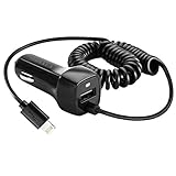 Car Charger with lightning Cable for iPhone 6 / 6S Plus / 8 / x / 7 / 7 Plus / 5s / 5c / 5,iPad Air 2