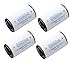 LAMPVPATH (Pack of 4) C Battery Adapter, AA to C Battery Adapter Converter Spacer, C Size Battery Adapter