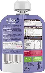 Ella's Kitchen Berry Greek Yoghurt 90g Pouch Organic Baby Snack view 2
