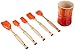 Le Creuset Revolution 6-Piece Silicone Kitchen Set, Flame